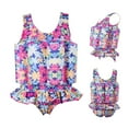 thumbnail image 2 of IBTOM CASTLE Toddler Kid Girls Floatation Swimsuit with Adjustable Buoyancy Baby Float Suit Swim Vest Swimwear Bathing Suit, One Piece, 2 of 6