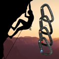 thumbnail image 3 of 24KN Carabiner Auto Lock D-ring Buckle Climbing Rappelling Locking Clip, 3 of 4