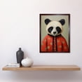 thumbnail image 2 of Panda Cub in Chinese Uniform Fun Kids Bedroom Artwork Art Print Framed Poster Wall Decor 12x16 inch, 2 of 5
