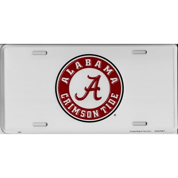 Alabama Crimson Tide Metal License Plate