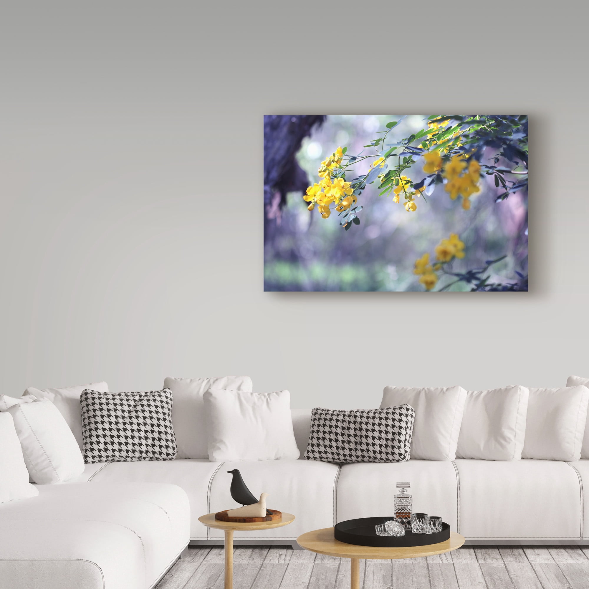 Trademark Fine Art 'Yellow In Her Garden Hanging' Canvas Art by Incredi