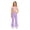 Q108 Purple, variant on Angala Little Girls School Pants Flared Leg With Fleece Lined Fall Casual Girls Pants Size 5-6 Years Black