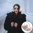 thumbnail image 4 of Miangastore Earmuffs Plush 1Pcs 6.7X6.3In Heart Shaped Cute Design For Winter Season, 4 of 9