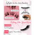 thumbnail image 5 of Self Adhesive Eyelashes Reusable No Glue Needed, Natural Look Waterproof Soft Wispy False Lashes Easy Press On (3 Pairs), 5 of 18