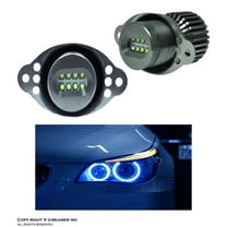 ICBEAMER LED Angel Eye Marker Bulbs Fit E90,E91 LCI BMW Halo Ring Standard Halogen Headlights replacement Bulbs [Blue]