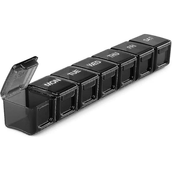 Extra Large 7 Day Pill Organizer, Xl Daily Pill Box Case For Vitamin, Fish Oil