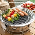 thumbnail image 5 of Portable Stainless Steel Tabletop BBQ Grill 13.7 Inches for Korean BBQ Indoor Outdoor Camping, 5 of 5
