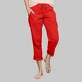 thumbnail image 2 of Durtebeua Drawstring Denim Wide-Leg Pant Pants Women's Petite Sport Pants Light Blue, 2 of 5