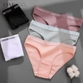 thumbnail image 2 of FINETOO Pantys De Algodón Para Mujer Sexy Cómodo Carta Impresa Calzoncillos Moda Niñas Lencería M-XL 5 Colores Sólidospangjing, 2 of 4