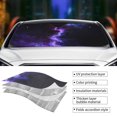 thumbnail image 5 of Fuzoiu Purple And Blue Nebula Print Car Windshield Sun Shade,Block Uv Rays Sunshade,Foldable Front Window Sun Visor Protector for Car,SUV,Truck-Keep Vehicle Cool-Purple And Blue Nebula, 5 of 8