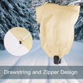 thumbnail image 5 of Washranp Plant Covers Freeze with Drawstring Non woven Fabric Shrub Plant Covers Cold Weather Reusable Tree Frost Blankets, 5 of 7