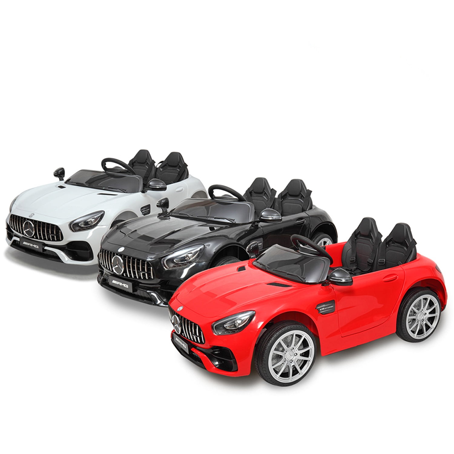 CIPACHO Licensed Benz GT 12V Powered Ride On Toy Car 2-Seat Kids Car Toy with MP3, Radio, Speed Shift, LED Lights, White CIPACHO Licensed Benz GT 12V Powered Ride On Toy Car 2-Seat Kids Car Toy with MP3, Radio, Speed Shift, LED Lights, White