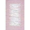 thumbnail image 1 of Nuloom 4' x 6' Flatweave Tasha Cotton Rug in Lavender, 1 of 3