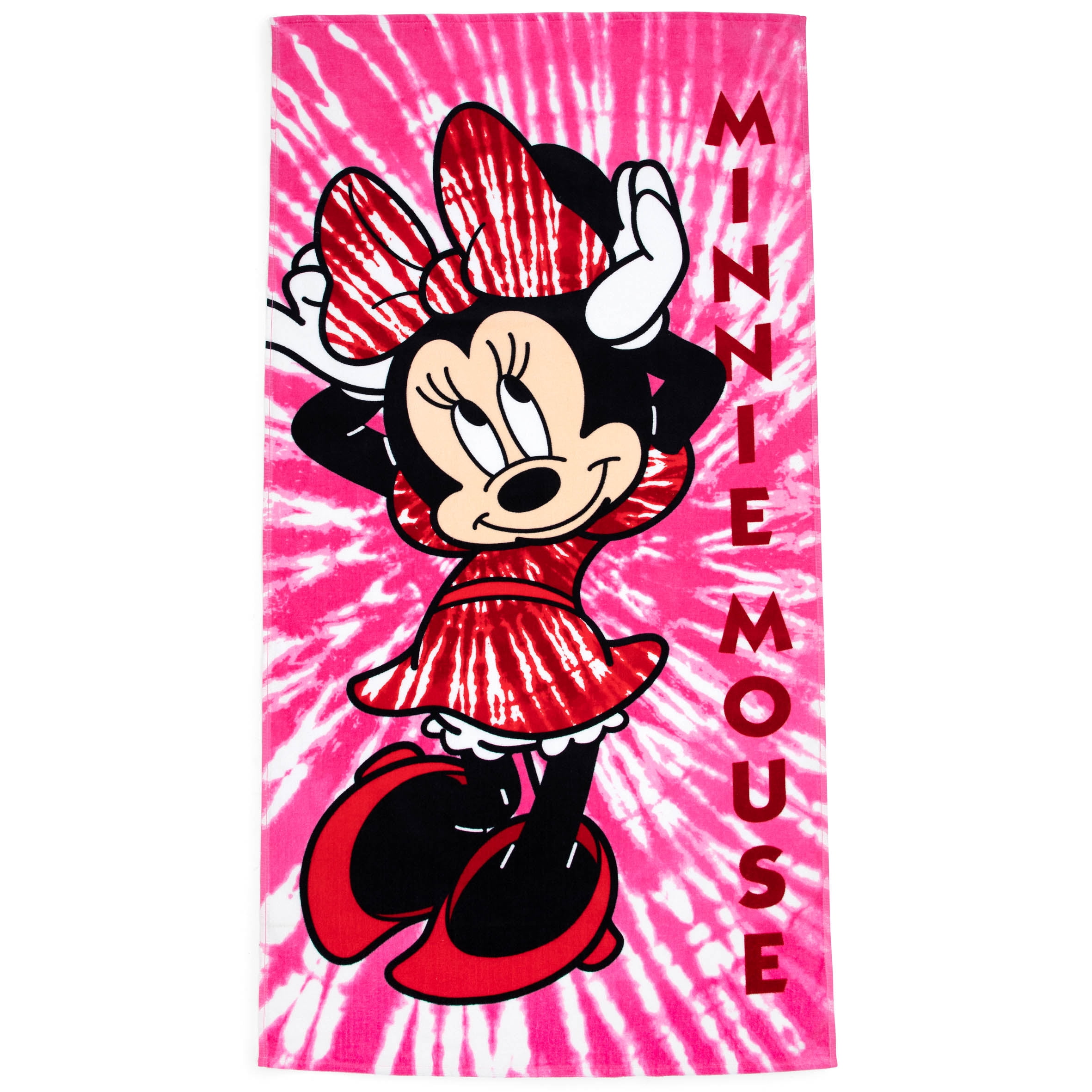 Disney Minnie Mouse It's all about me Velour Towel 28x58 Beach BathTowel 