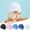 Black, variant on Bowayaoa Unisex Waterproof Coating Swim Cap, Comfort Non-Tightening Swimming Hat, Ear & Hair Protection Elastic Bathing Cap for Adult Pool Surfing Water Activities