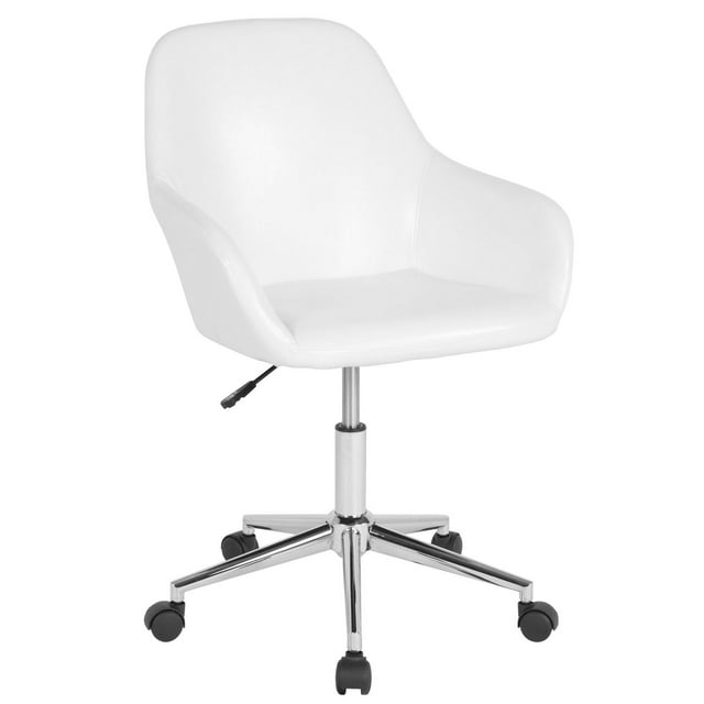 Cortana Home and Office Mid-Back Chair in Black Fabric