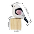 thumbnail image 4 of EUDIDV Home Decor Clearance Bird Figurines Hand Carved Painted Wooden Statues For Home Decor Accents Sculptures Ornaments For Shelf Table Decor Home Decor Items, 4 of 5