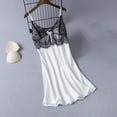 thumbnail image 2 of Tqyyweavej Nightgowns for Women V Neck Lace Sexy Cami Sleep Dress Loungewear Sleepwear Soft Nightshirt Pajama Dress, 2 of 6