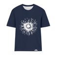 thumbnail image 4 of Fiudx Ofertas y Liquidaciones Blusas Estampadas a La Moda para Mujer Top de Cuello Redondo de Manga Corta, 4 of 4