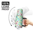 thumbnail image 3 of 40oz Pioneer Flower Floral Print Pattern Insulated Tumbler with Handle, BPA-Free Leak Proof Lid and Straws, Double Wall Vacuum, Hot 12h/Cold 34h, 3 of 6