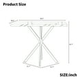 thumbnail image 3 of Holaki Square Dining Table,Mid Century Modern Square Dining Table for 4-6 Person,Coffee Table for Kitchen Dining Room,Office,Save Space, 3 of 10