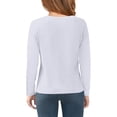 thumbnail image 4 of IFNWSV Tops for Girls Long Sleeve Crewneck Heart Print Pullover Top Casual Blouse Tee for Girls White 14 Years, 4 of 5