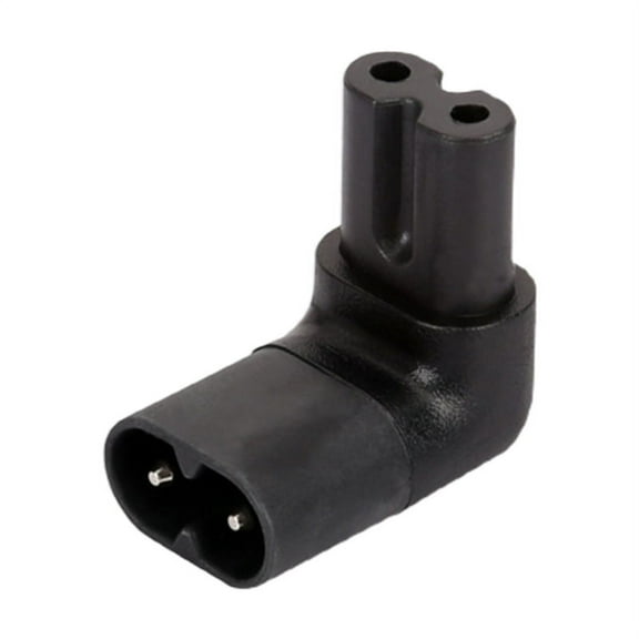SIEYIO IEC320 C7 To C8 90 Degree Right Angle AC Power Adapter 2 Prong Angle Adapter