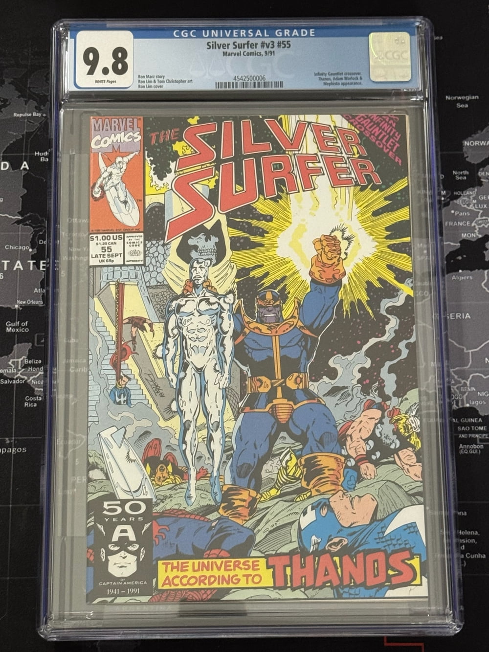 Cover of Silver Surfer #55