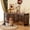 Brown, variant on 78 inch Dog Crate Furniture for 2 Large Medium Dogs,Heavy Duty Dog Kennel Indoor with Removable Divider,Extra Large Double Cage Large Breed,XXL Thick Wooden Crate TV Stand,White