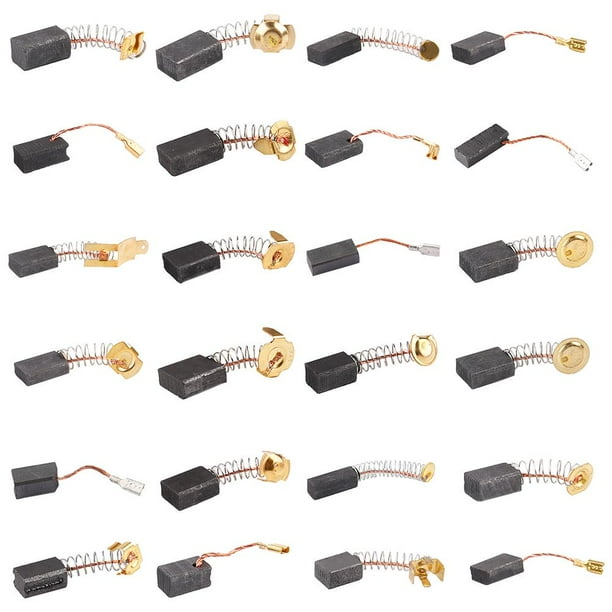 Herramienta eléctrica de cepillo de grafito para amoladora angular de martillo eléctrico de carbono de 10 piezas (6-100)
