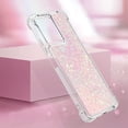 thumbnail image 5 of Slim Fit Phone Case for Redmi Note 12 4G, Glitter Liquid Quicksand Effect Silicone Soft TPU Case with Camera Lens and Screen Protection for Redmi Note 12 4G,LSWT Pink, 5 of 12