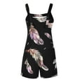 thumbnail image 5 of Drses Cute Short Jumpsuits Women Print Rompers One Piece Wide Leg Shorts Overalls Sleeveless Jumpers Pockets, 5 of 5