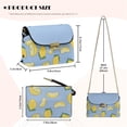 thumbnail image 7 of Pzuqiu Lemon Print Crossbody Bags for Women Minimalist Trendy Fashion Casual Leather Quilted Shoulder Bag with Chain Strap Exquisite Vintage Functional Gifts for Women, 7 of 7