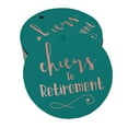 thumbnail image 1 of Inkdotpot Pack Of 50 Real Rose Gold Foil Paper Tags Cheers To Retirement Favor Hang Tags, 1 of 6