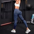 thumbnail image 2 of Outfmvch Yoga Pants Womens Leggings Athletic Gym Workout Pants for Women Pull On Side Pockets Tummy Control Workout Leggings Womens No Front Seam Leggings for Women Blue L, 2 of 9