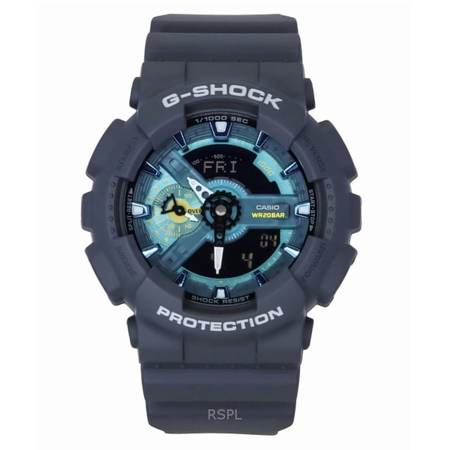 Casio Reloj G-Shock Analógico-digital de Resina de Base Biológica con Esfera Azul de Cuarzo GA-110AS-2A para Hombre con Autonomía de 200 M