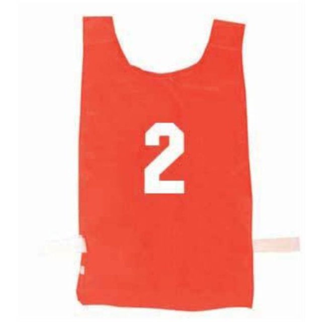 Olympia Sports PC052P Nylon Numbered Pinnies - Red (1-12)