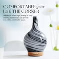 thumbnail image 4 of Porseme 150ml Essential Oil Diffuser Glass Color Changing Aroma Air Diffusers Aromatherapy Ultrasonic Cool Mist Humidifier 6 Running Hours Waterless Auto-Off for Sleeping, Yoga, Office, Spa (Ink), 4 of 7