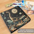 thumbnail image 4 of FORMRS 3 Ring Photo Album 4"x6" Self Adhesive Large Capacity PU Leather Cover, Black Dinosaur, 4 of 8