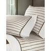 Canopy 310 Thread Count Shirt Stripes Rich Brown Bed Sheet Set, 1 Each