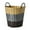Yellow, variant on Large Plastic Storage Basket Laundry Basket,Woven Cotton Rope Laundry Hamper, Plastic Woven Basket for Toys Laundry Storage Box Laundry Basket With Cutout Handles,Large Blanket Basket,White