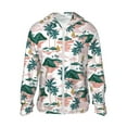thumbnail image 1 of Disketp Hawaii Palms for Men's Sun Protection Hoodie Performance Long Sleeve Fishing Outdoor Lightweight-Large, 1 of 7
