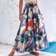 thumbnail image 3 of Faldas de cintura elástica con volantes fruncidos informales con estampado de vendaje para mujer a la moda Wmkox8yi  FGJ2122, 3 of 3