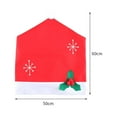 thumbnail image 2 of Skksst Christmas Seat Cover Waterproof Chair Back Potector Home Dining Room Kitchen Chair Slipcover, 10pcs, 2 of 6