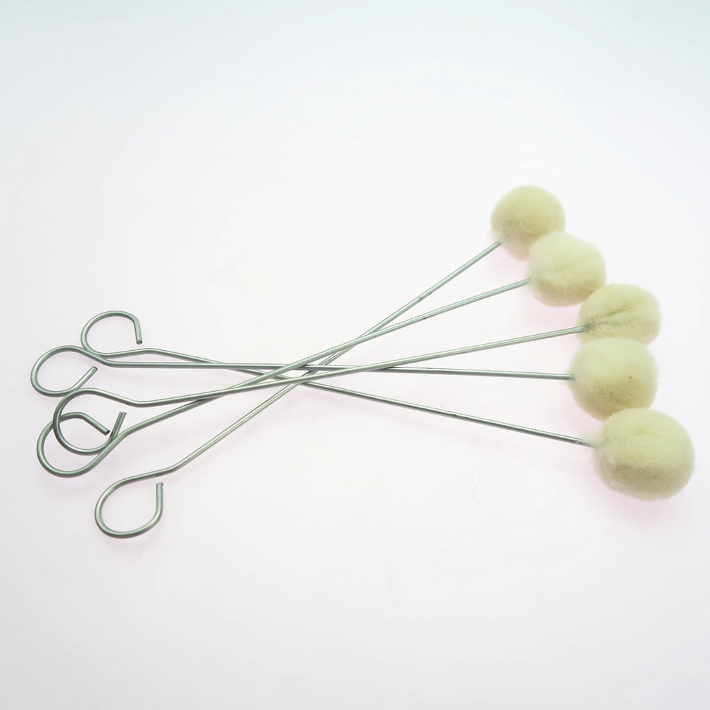 HOMYL 100Pcs Leather Craft Wool Leather Dye Dauber & Finish Applicator Tools 5.9 inch
