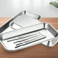 thumbnail image 7 of ACDANC Small Stainless Steel Toaster Oven Tray & Baking Sheet Pan. A Heavy-Duty,Non-Toxic Metal Pan for Roasting,Broiling & Cooking. Rimmed Cookie Sheet & Jelly Roll Pan. (9X5 Inch), 7 of 7