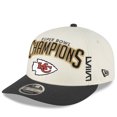 thumbnail image 3 of Men's New Era  Cream/Black Kansas City Chiefs Super Bowl LVIII Champions Locker Room Low Profile 9FIFTY Adjustable Hat, 3 of 6