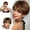 Brown-1, variant on Short Pixie Cut Human Hair Blend Wig for Women, Lightweight Wig with Bangs, Natural Ready to Wear Short Wigs(Brown,One Size)