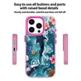 thumbnail image 2 of NLEACase for iPhone 15 Pro Max Case,Beautiful Impact Protection Ocean Whale Flowers Phone Case, Pink, 2 of 7
