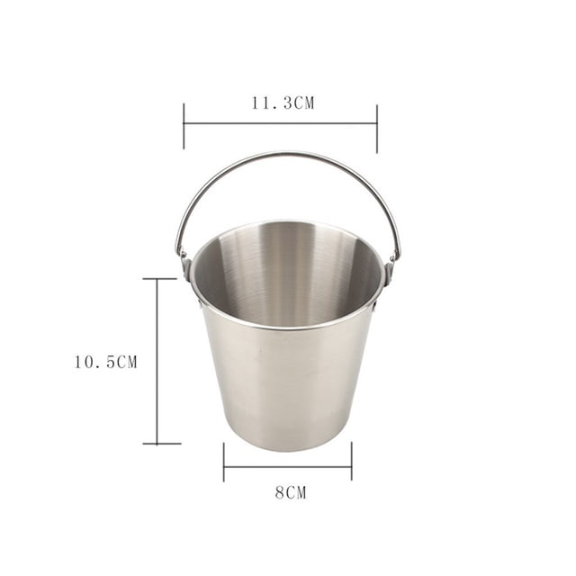 suyin Brand New Small Bucket Stainless Steel Biscuit Packing Bucket Chip Cup Snack Bucket Ice Bucket Party Candy Storage